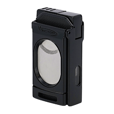 Jet Flame Lighter with Vector Switch W/Interchangeable Cutter 04 Black Matte