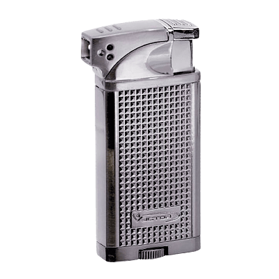 Dual Flame Vector Duke 1C Chrome Satin Lighter