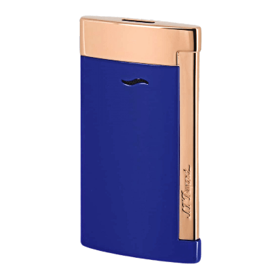 Accendino Jet Flame Slim 7 Blue e Rose Gold