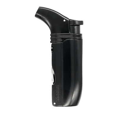 Adorini Accendipipa Piezoelettrico Accendino per Pipa Antivento Nero