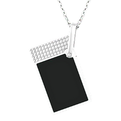 S.T.Dupont Accendipipa Piezoelettrico Accendino S.T. Dupont Lighter Necklace Laque Noire