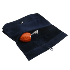 Savinelli Astucci Portapipe Astuccio Portapipa e Tabacco in Velluto Blu