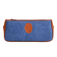 Savinelli Astucci Portapipe Borsetta Portapipa e Tabacco Jeans Azzurra