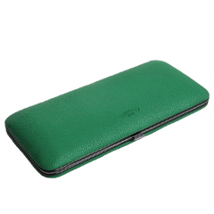Savinelli Astucci Portasigari Custodia Portasigari Rigida in Pelle Verde da 3 Posti
