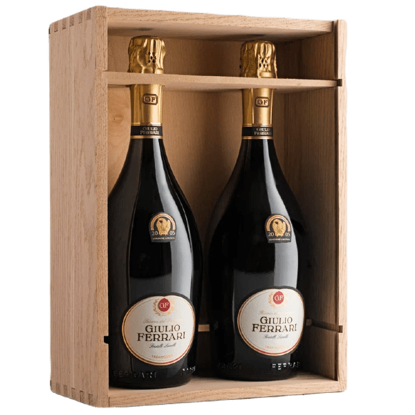 Lunelli Bollicine Trento DOC Coppia Giulio Ferrari 2005 E.L. 2005 75 Cl in Cassetta Legno