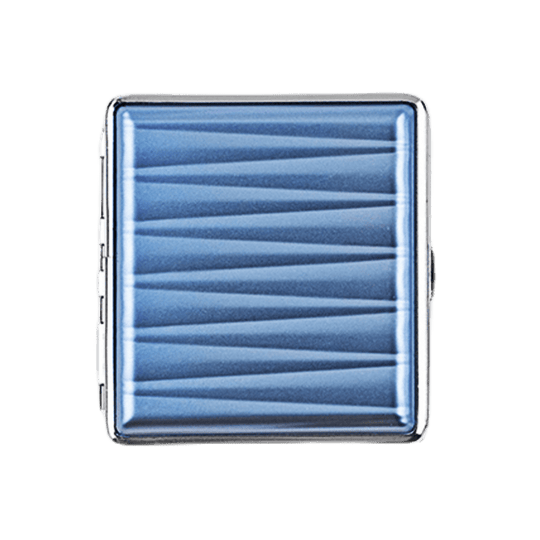 Portasigarette Celeste e Argento