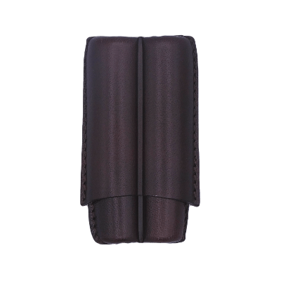 Portasigari Scanalato per 2 Sigari Marrone Scuro