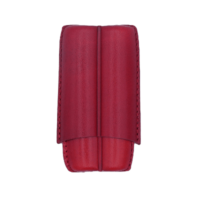 Portasigari Scanalato per 2 Sigari Rosso
