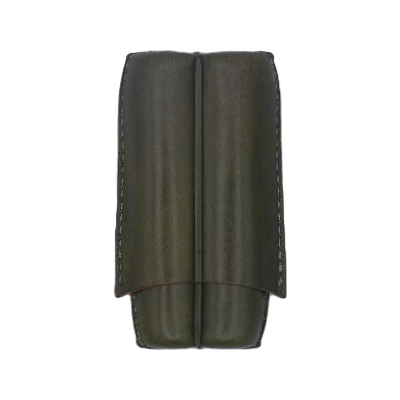 Portasigari Scanalato per 2 Sigari Verde Oliva