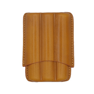 Portasigari Scanalato per 3 Sigari Senape