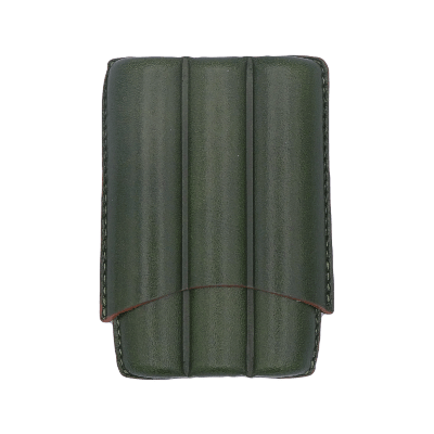 Portasigari Scanalato per 3 Sigari Verde Oliva