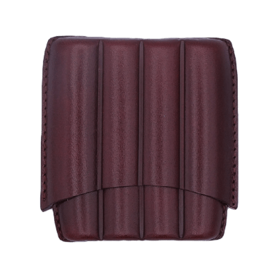 Portasigari Scanalato per 4 Sigari Marrone Scuro