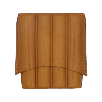 Portasigari Scanalato per 4 Sigari Senape