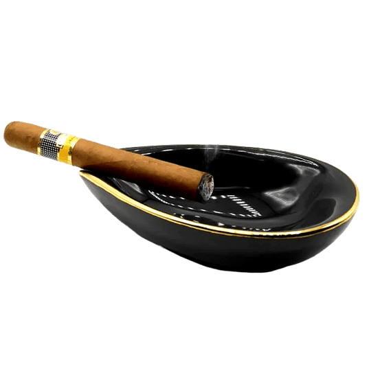 Posacenere Foglia Nera