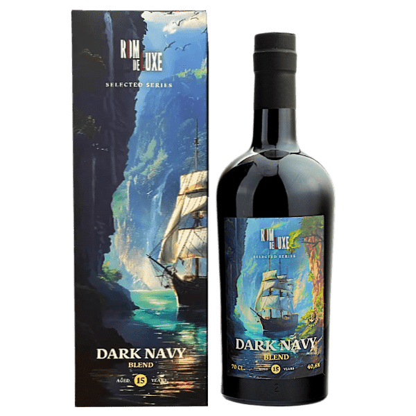 RomDeluxe Rum Caraibi Blended Selected Series Rum Dark Navy