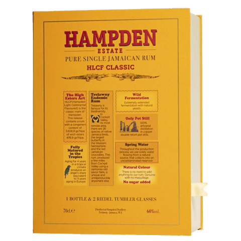 The Hampden Estate Rum Jamaica Confezione Libro Hampden Estate HLCF Classic Overproof