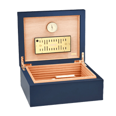 Adorini Scatole Humidor Humidor Adorini Medium Deluxe Blu Imperiale