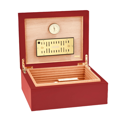 Adorini Scatole Humidor Humidor Adorini Medium Deluxe Bordeaux Imperiale