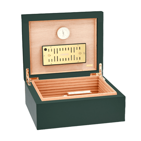 Adorini Scatole Humidor Humidor Adorini Medium Deluxe Verde Imperiale