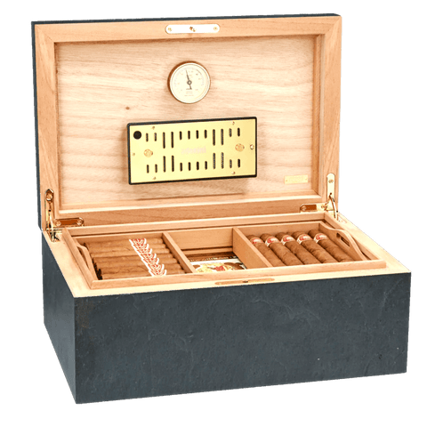 Adorini Scatole Humidor Humidor Ardesia Grande Deluxe