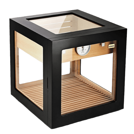 Humidor Cube Nero Deluxe