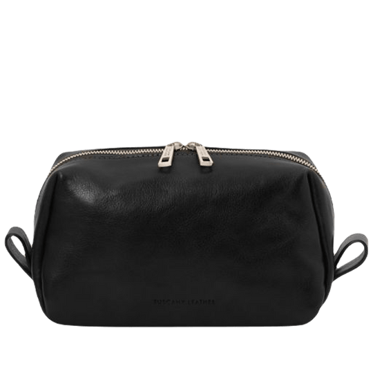 Borsetto Portaoggetti in Pelle Nera
