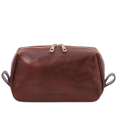Tuscany Leather Accessori in Pelle Borsetto Portaoggetti in Pelle Marrone