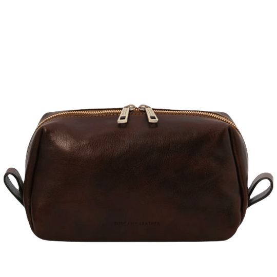 Borsetto Portaoggetti in Pelle Testa di Moro