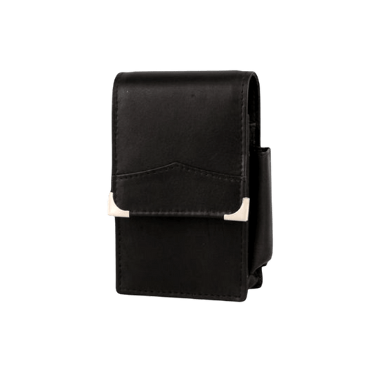 Portapacchetto per Sigarette in Pelle Nero