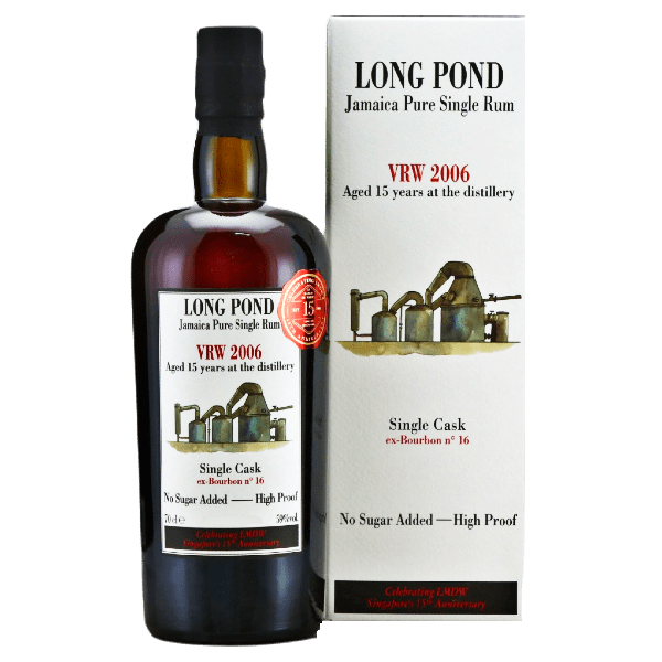 Lmdw Rum / Rhum / Ron Habitation Velier Long Pond Jamaica Pure Single Rum VRW 2006 15Th Anniversary LMDW Singapore