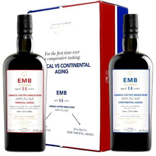 Box Degustazione Comparativa Monymusk 14 y.o. EMB Plummer Tropical/Continental Aging
