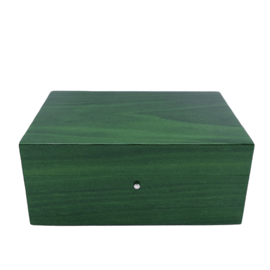 Humidor in Radica Green Lucido